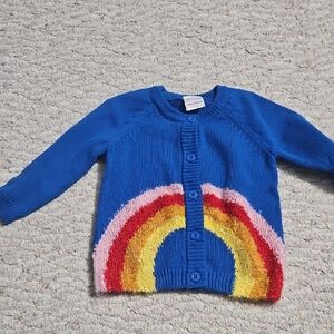 Grntly Used Hanna Andersson Rainbow Cardigan Size 18 To 24 Months